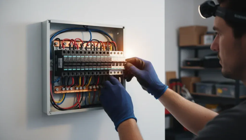 Circuit Breaker Replacement By An Electrician