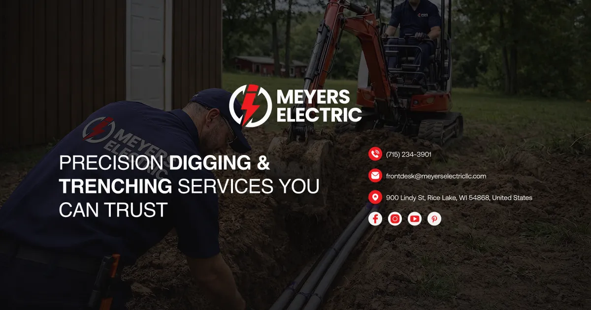 #1 Electrical Digging & Trenching Services in Northwest WI