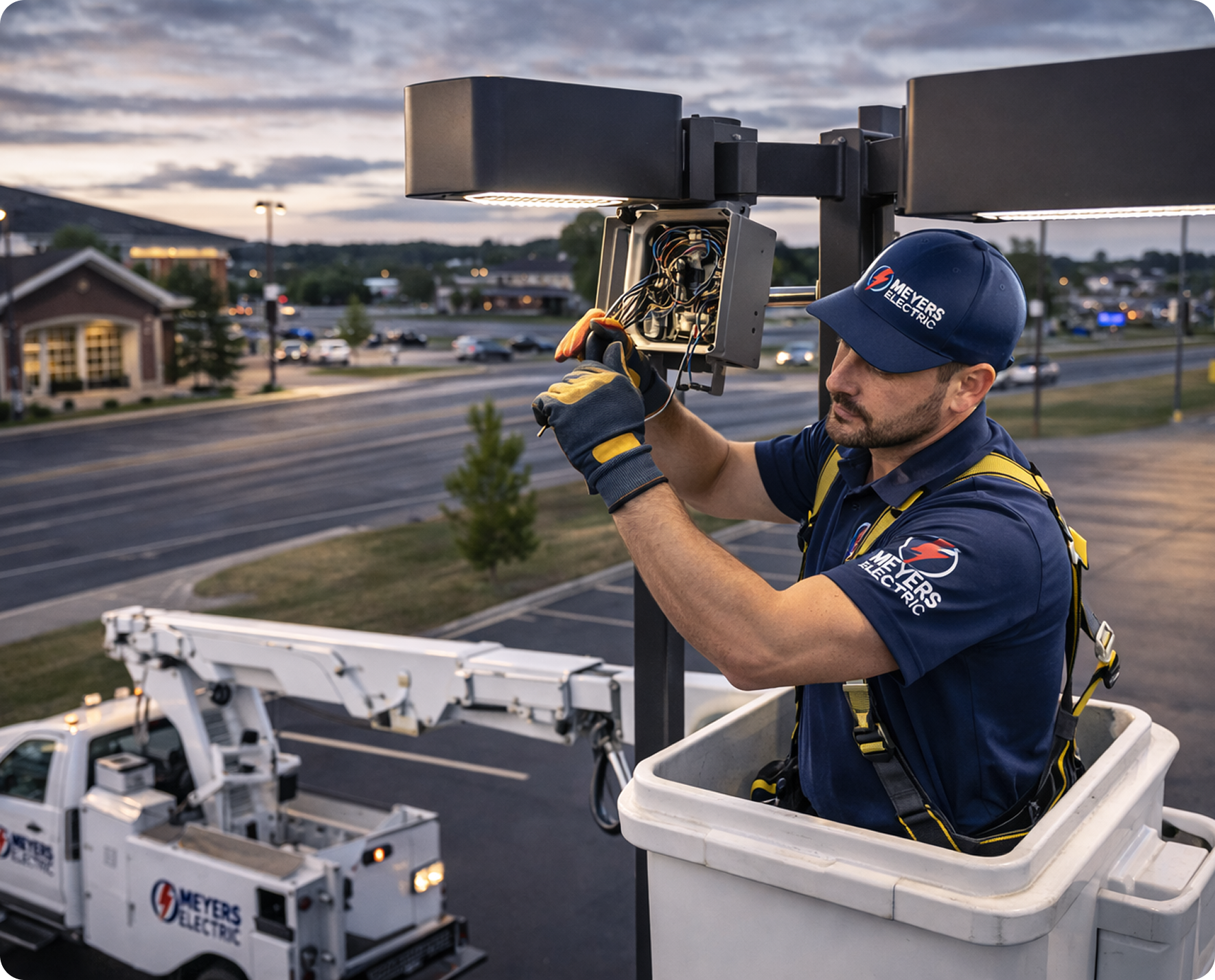 aerial lighting maintenance