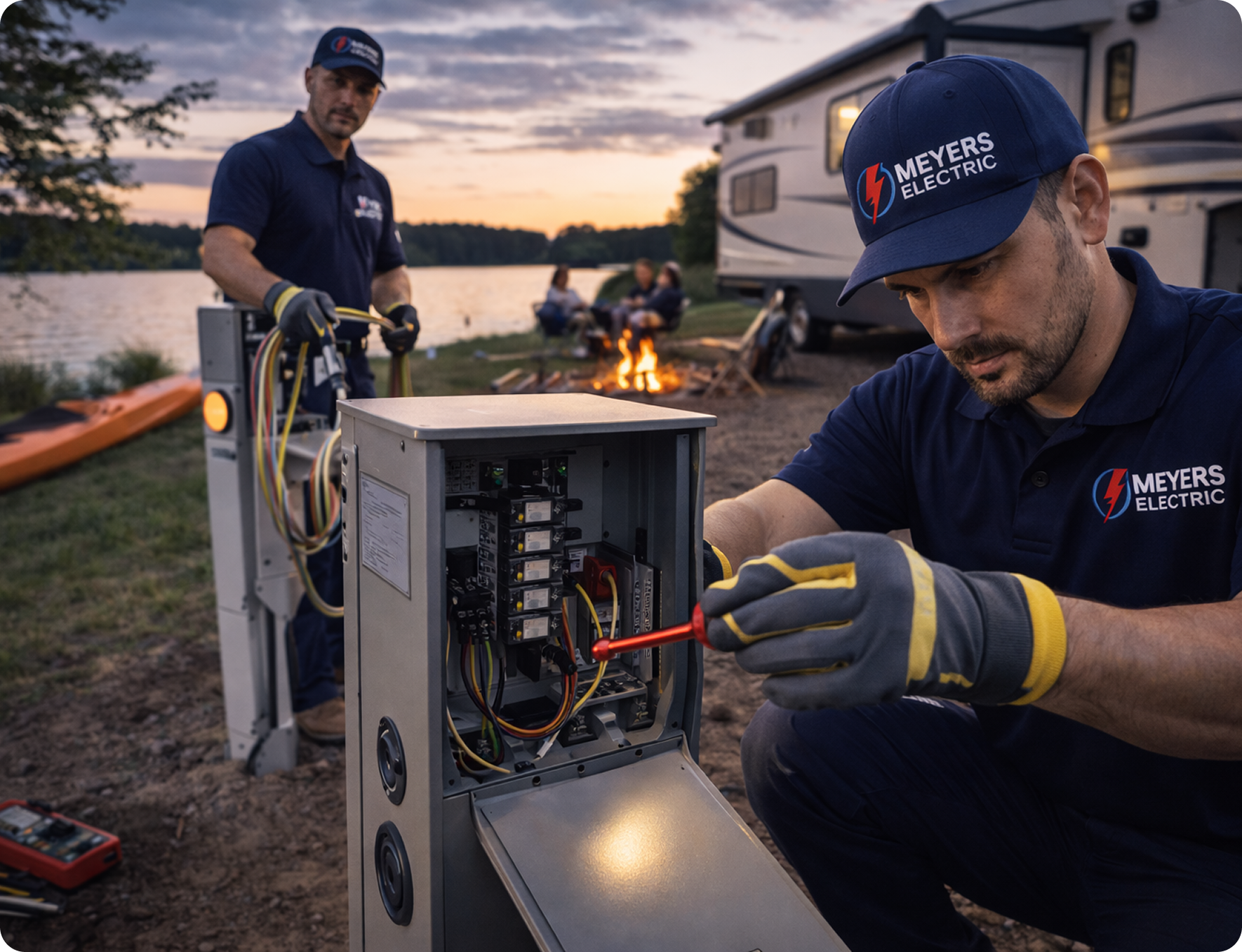 Campground electrical repair