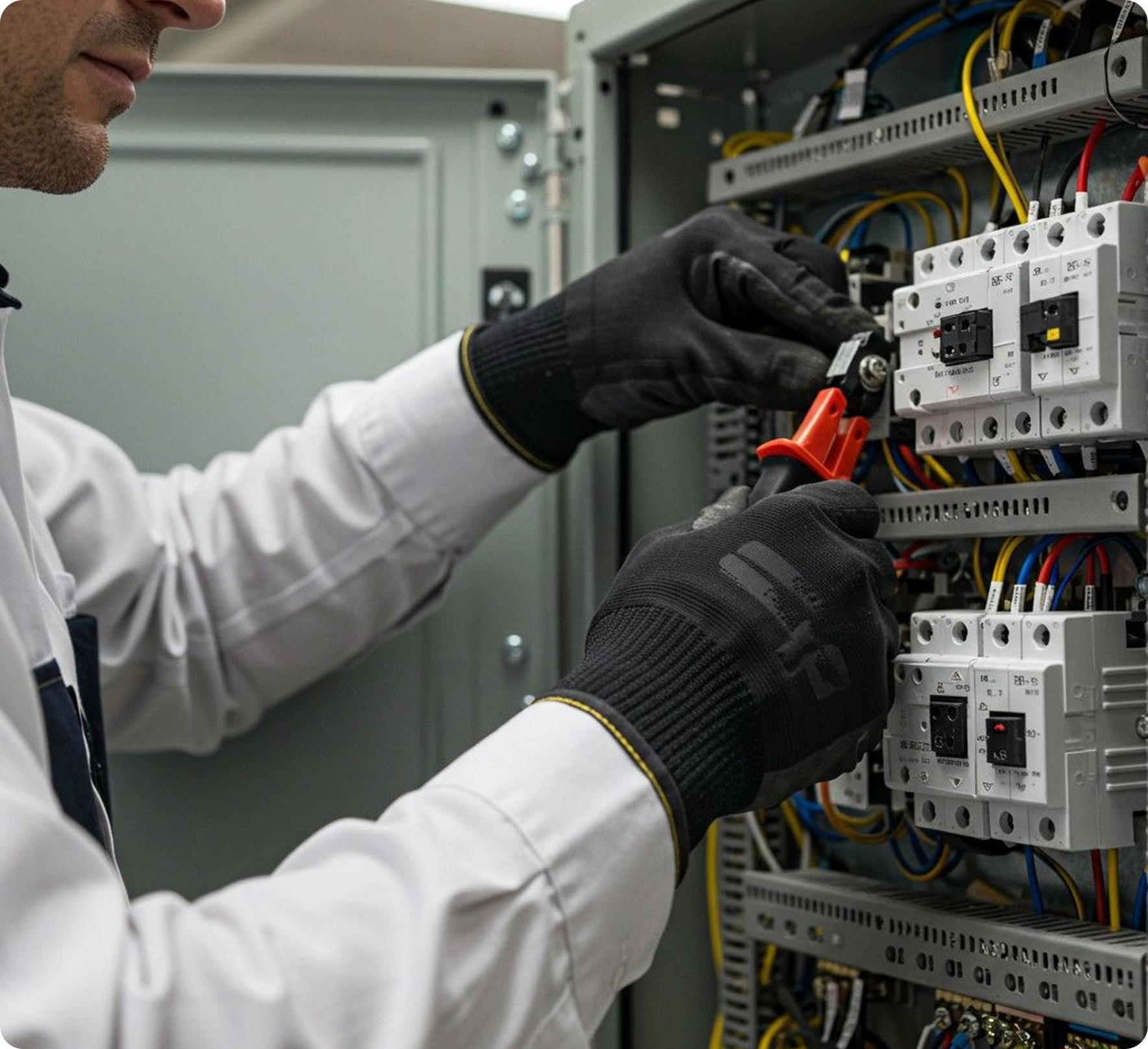 Circuit breaker panel wiring