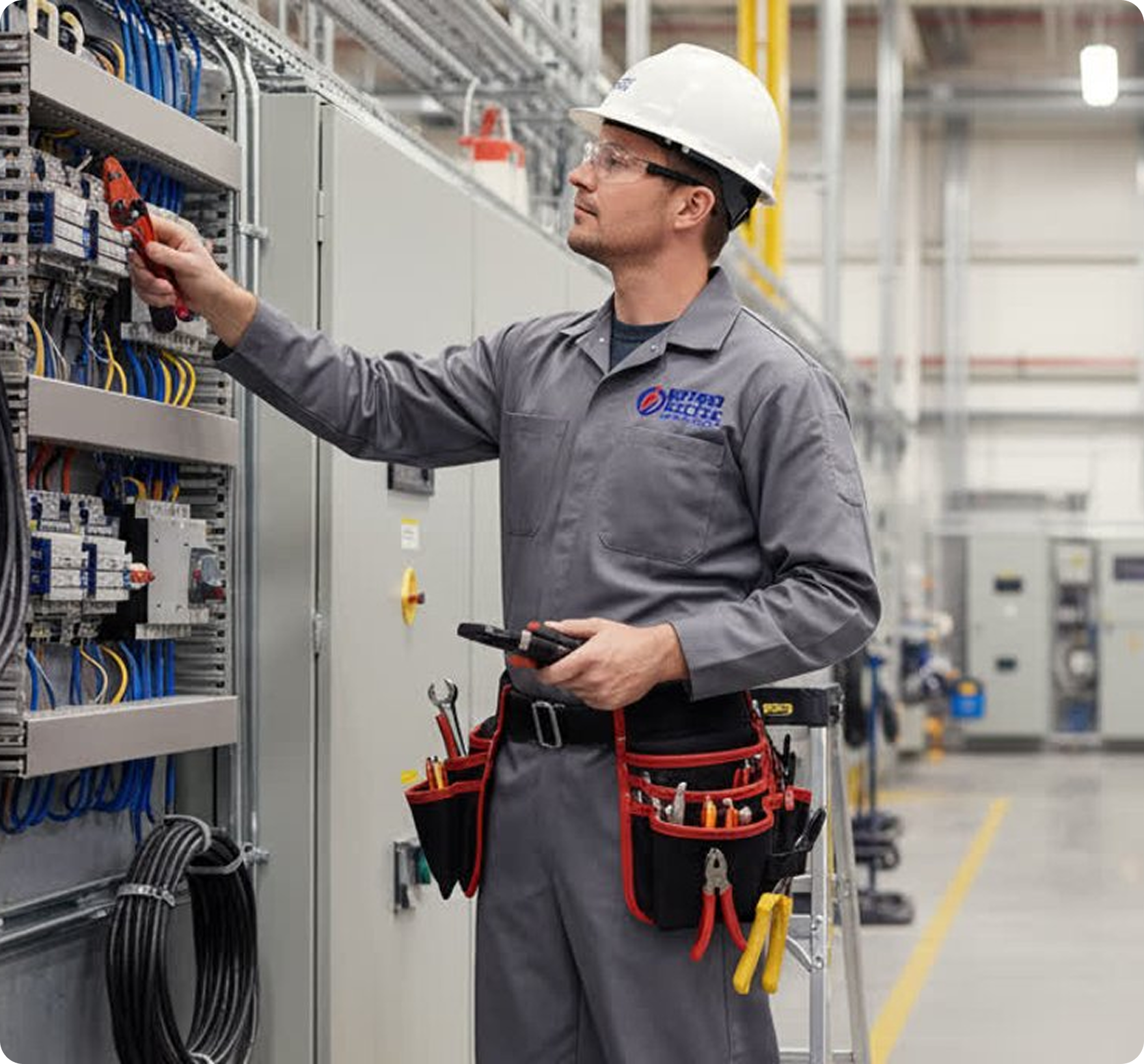 Industrial electrical panel checking
