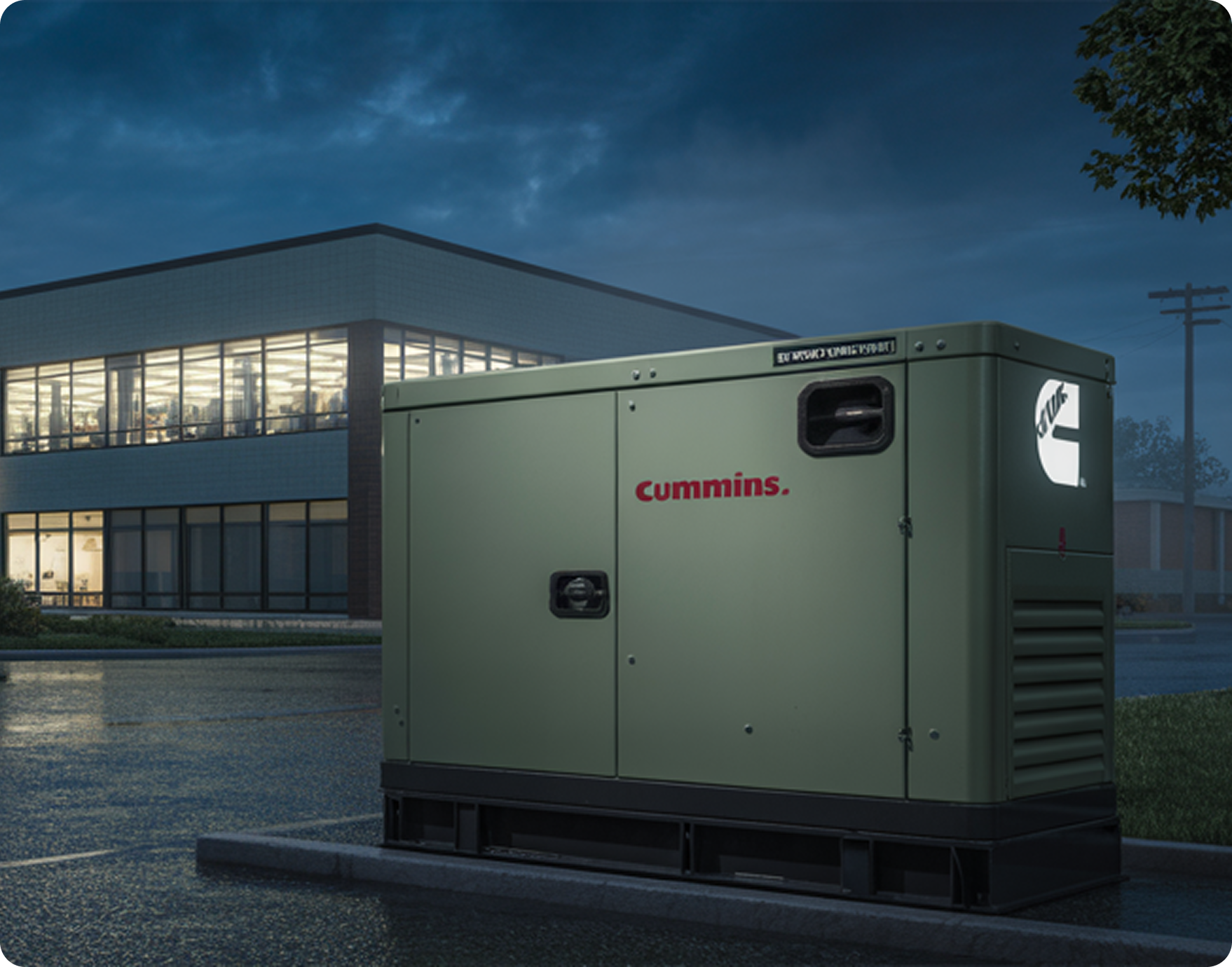 Cummins commercial standby generator