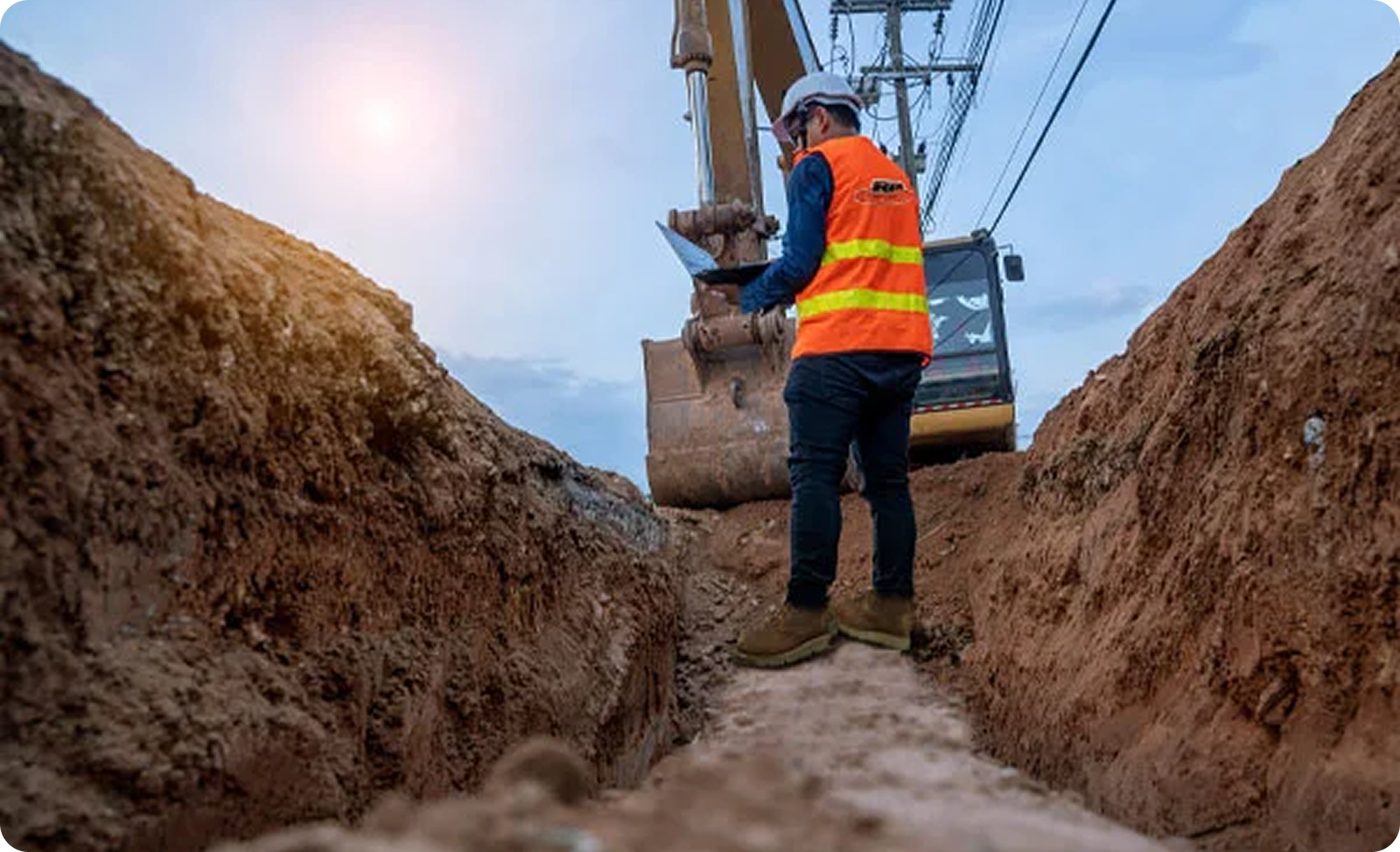 Commercial trenching underground work