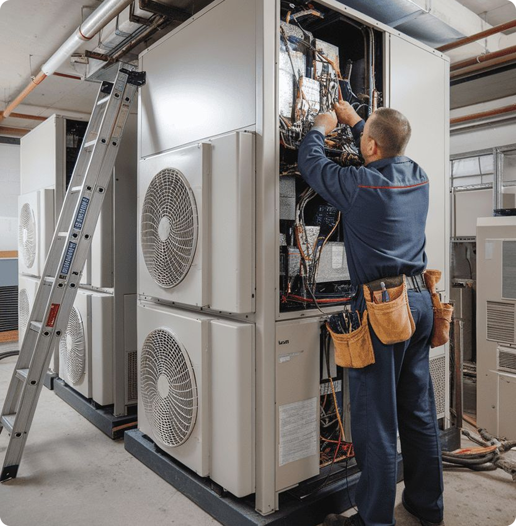 HVAC unit service