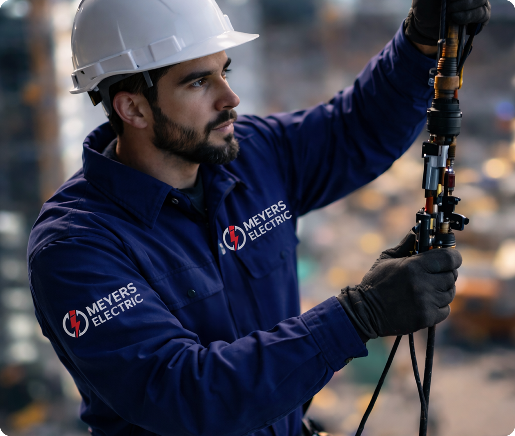 inspecting overhead connections