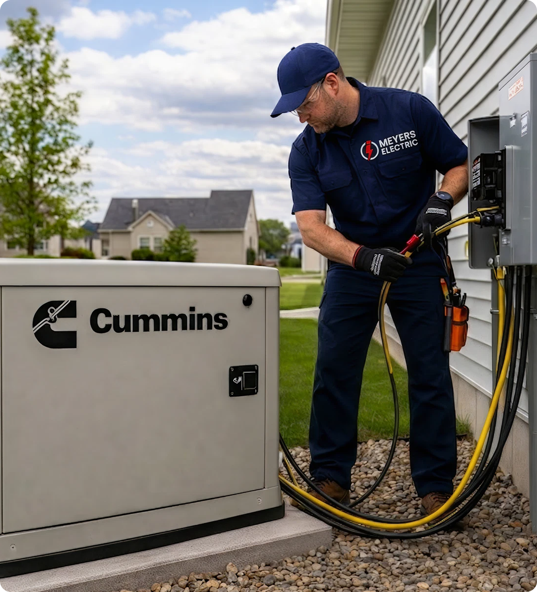 Cummins generator connection
