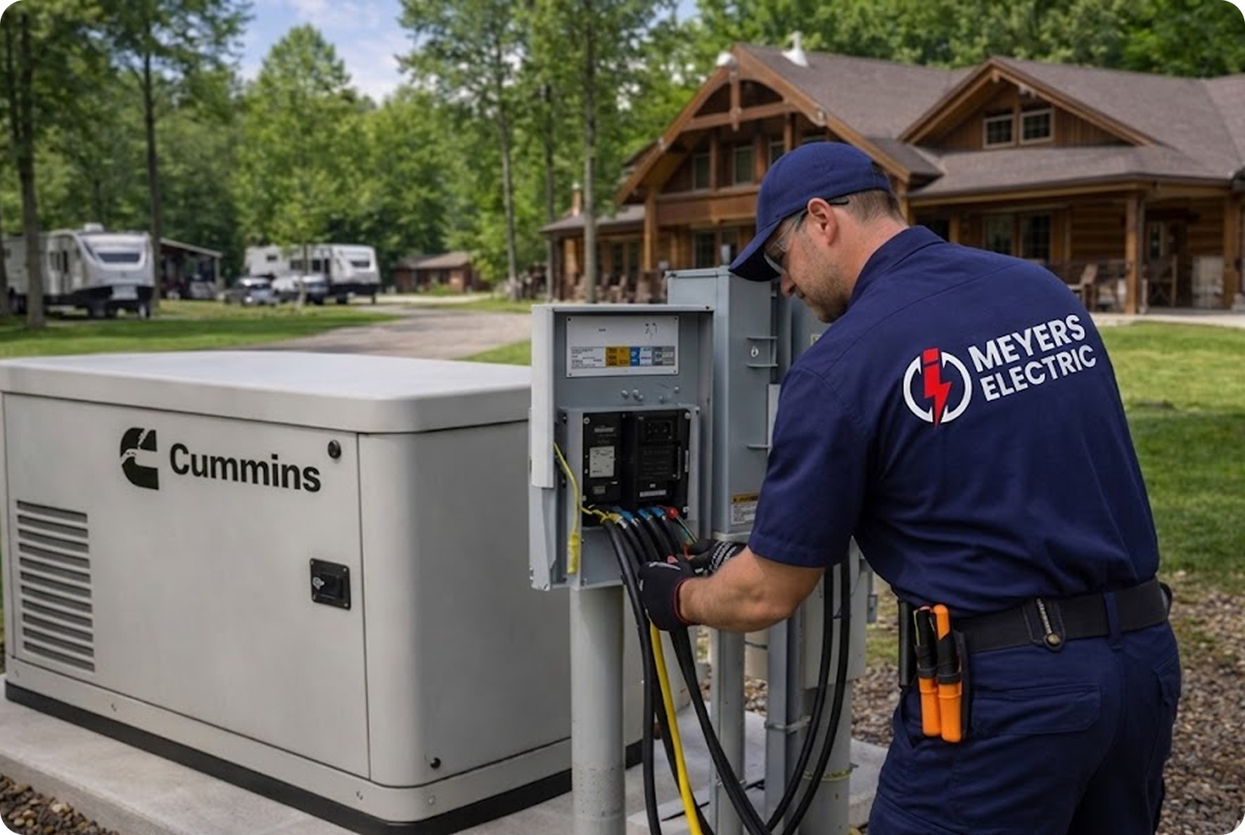 Cummins generator installation