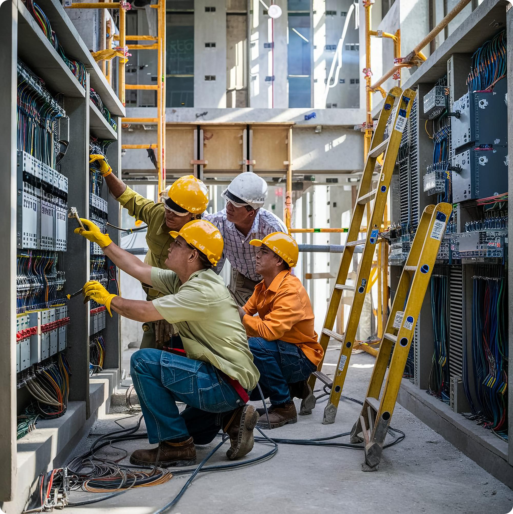 industrial electrical team