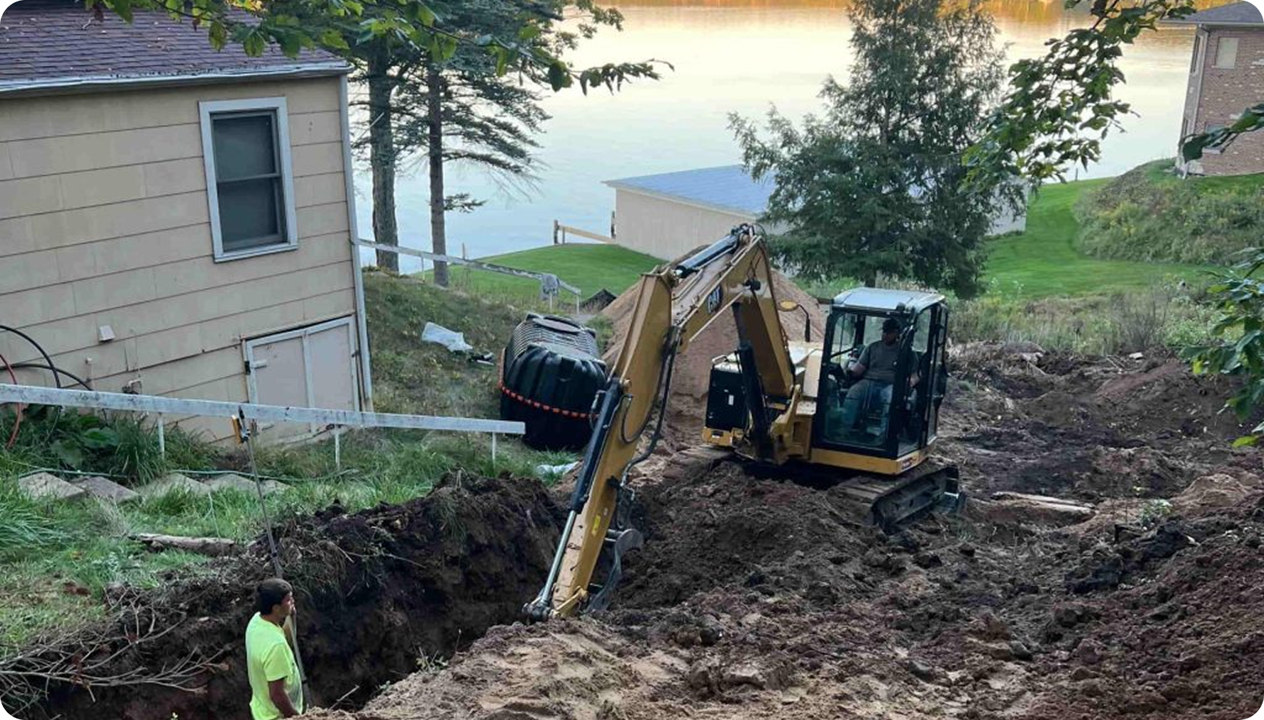 Large scale excavation