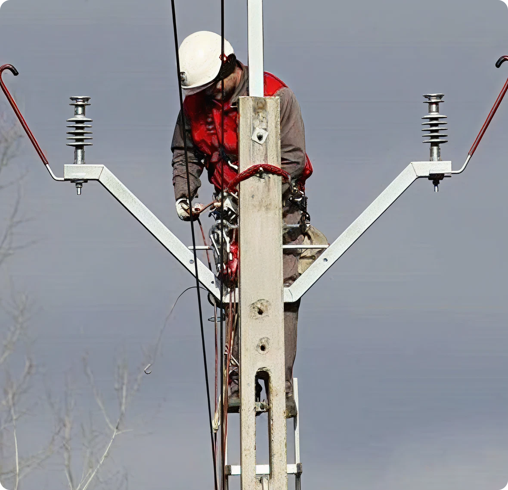 utility pole work