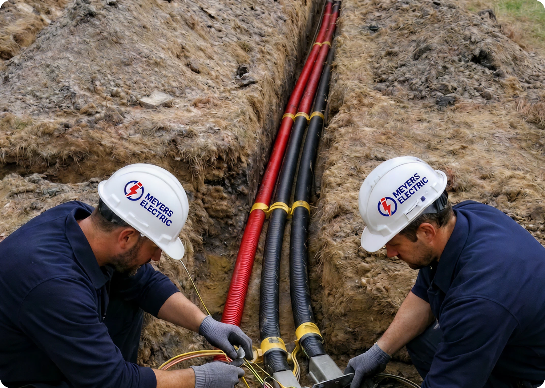 underground conduit install