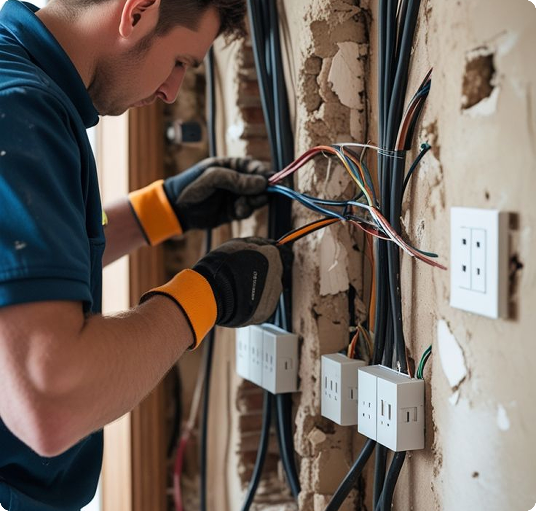 Electrical outlet wiring