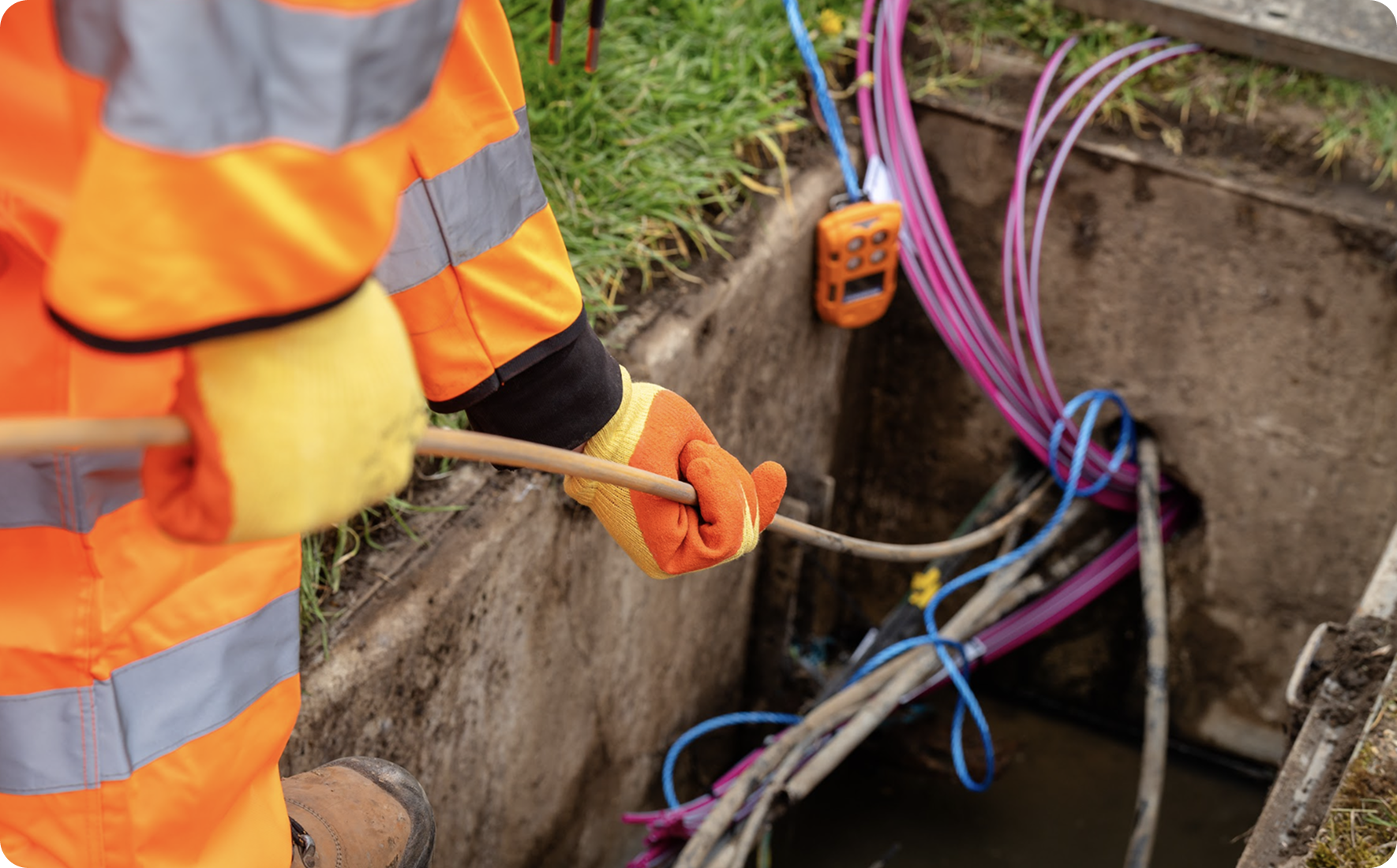 Industrial electrical cable installation