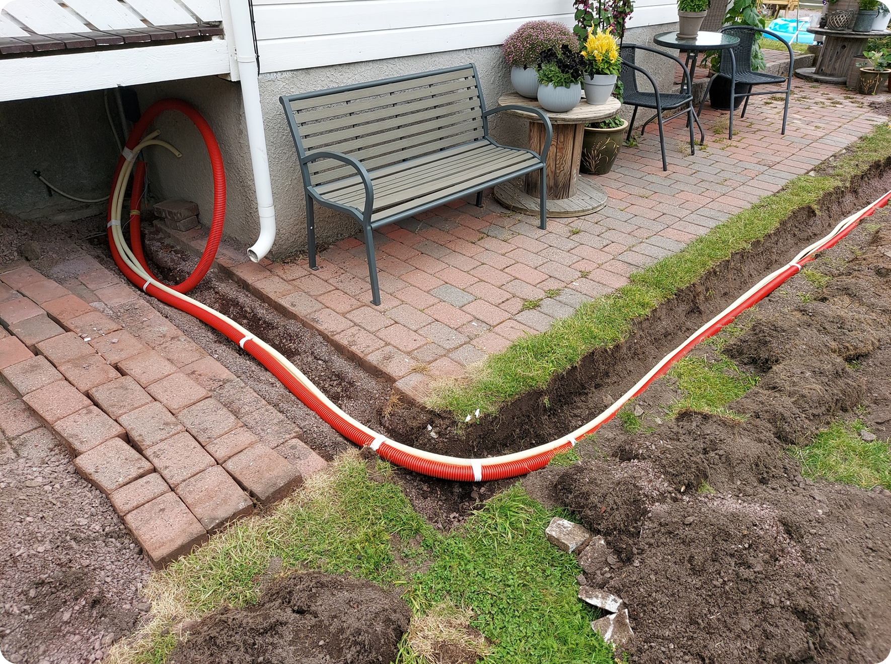 Underground wiring installation