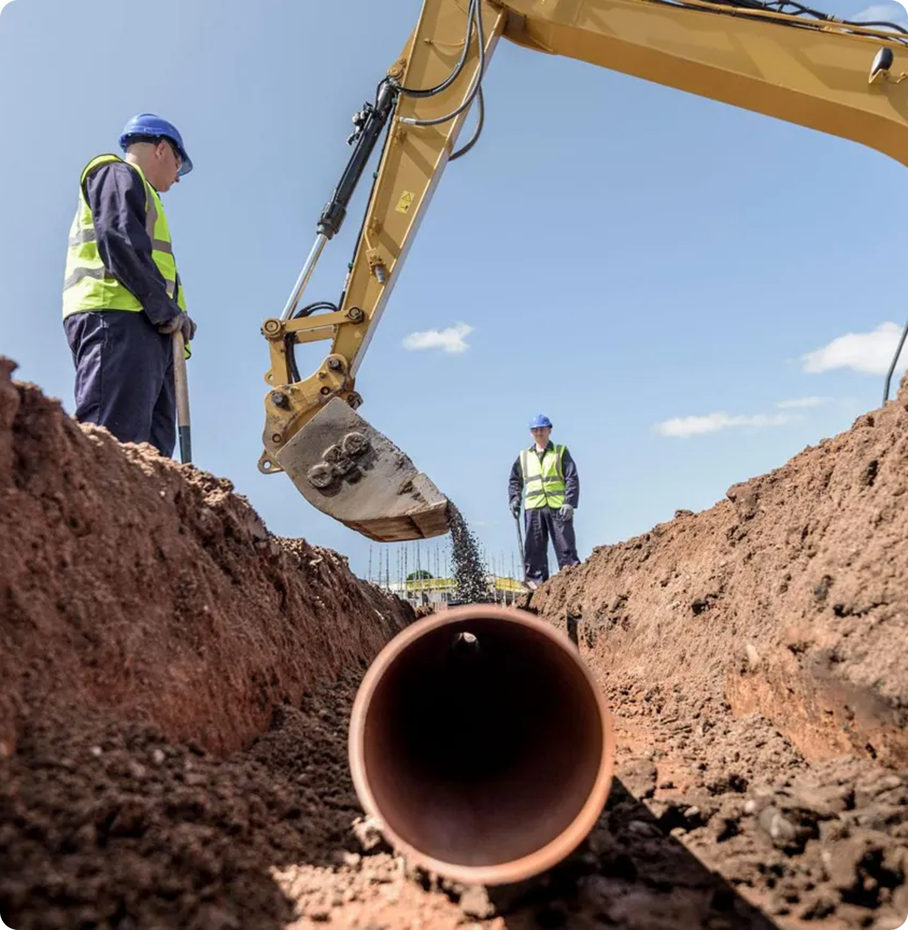 underground electrical pipe