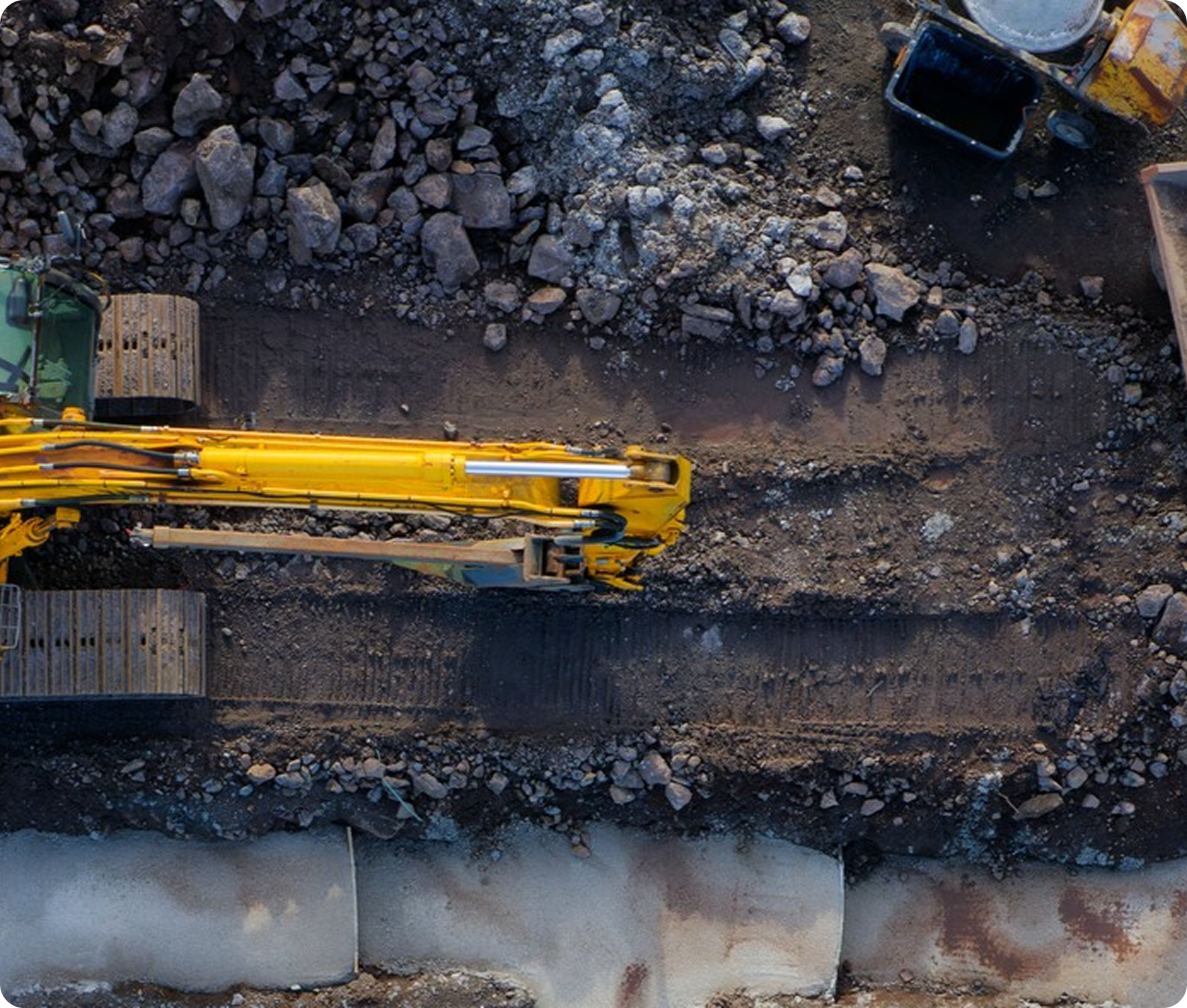 electrical trenching excavation