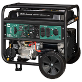 Onan P9500DF dual-fuel portable generator for backup power